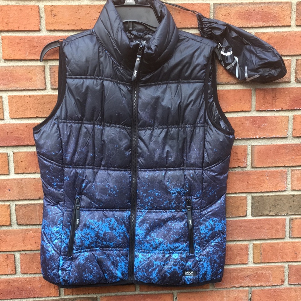 NWOT Marc New York Packable Ombre Puffer Vest M